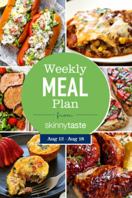 A free 7-day flexible weight loss meal plan including breakfast, lunch and dinner and a shopping list. All recipes include calories and Weight Watchers SmartPoints®.