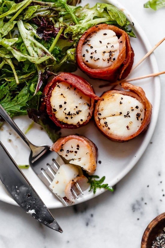 Air Fryer Bacon Wrapped Scallops Recipe