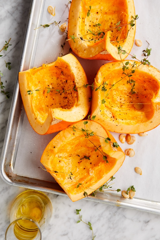 This healthy, creamy Pumpkin Ginger Soup is the perfect cozy, fall soup made creamy without adding any cream. Instead, the vegetables and Greek yogurt thicken it!