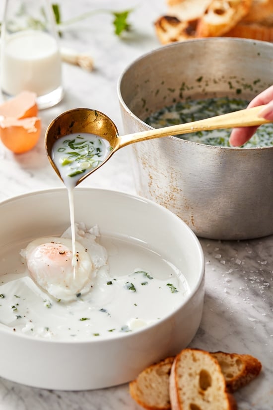 Changua (Colombian Milk and Egg Soup) is a typical breakfast in Bogotá, the capital of Colombia where my mom was born.