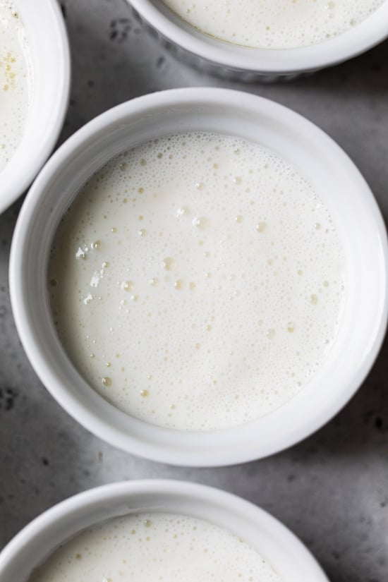 This simple Yogurt Panna Cotta is the perfect smooth, creamy dessert. The cool tang of yogurt pairs perfectly with fresh berries. To macerate the berries simple mix them with a little sugar and let them sit.