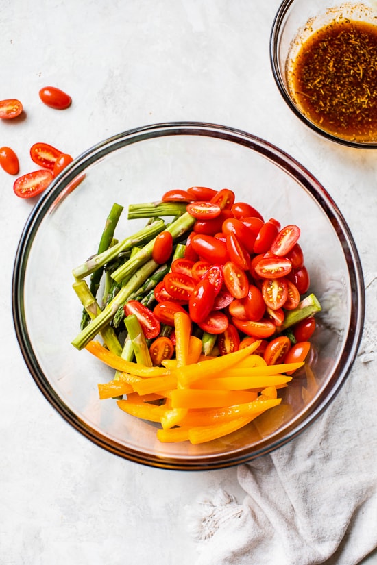 Mixing Veggies In A Bowl