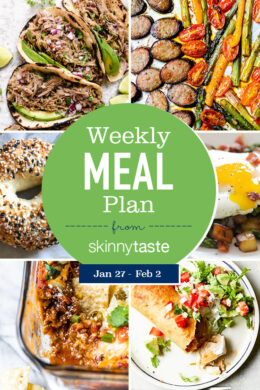 A free 7-day flexible weight loss meal plan including breakfast, lunch and dinner and a shopping list. All recipes include calories and updated WW Smart Points.