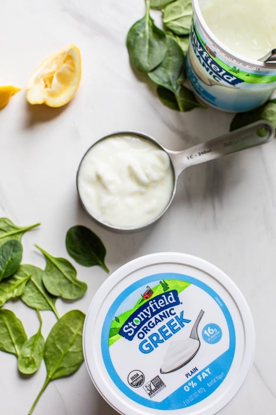 Easy Greek (and plain) yogurt swaps you can use every day in recipes to cut fat and calories with added health benefits!