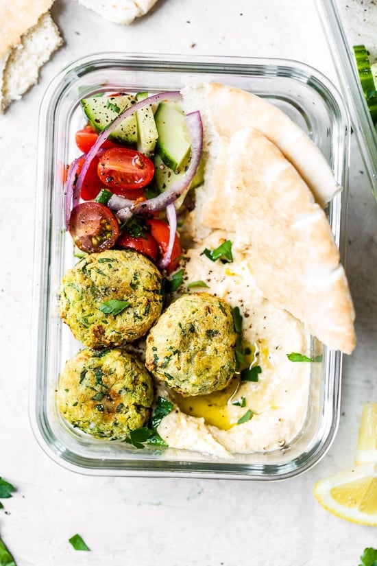 This easy Falafel recipe is made quicker and healthier in the air fryer with canned chickpeas – no deep frying!