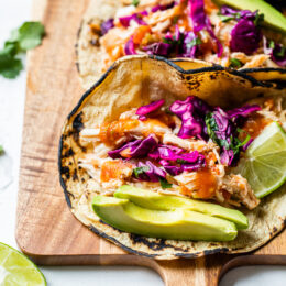 slow cooker chicken tacos