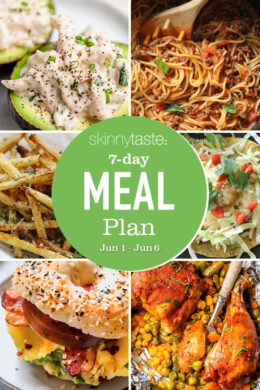 A free 7-day, flexible weight loss meal plan including breakfast, lunch and dinner and a shopping list. All recipes include calories and updated WW Smart Points.