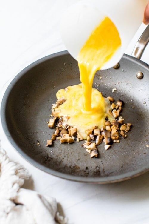 This Omelet Tortilla Breakfast Wrap takes a classic omelet and cooks it with a tortilla right in the skillet. Then simply roll it up and you have an easy on-the-go breakfast.