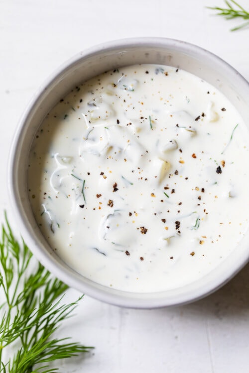 tartar sauce in a bowl