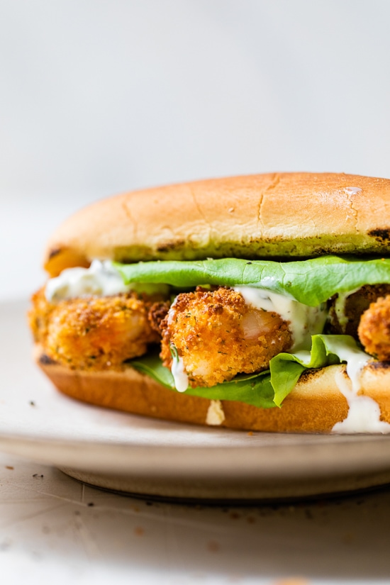 Air Fryer Shrimp Sandwich