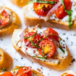Whipped Ricotta Toast with Roasted Tomatoes