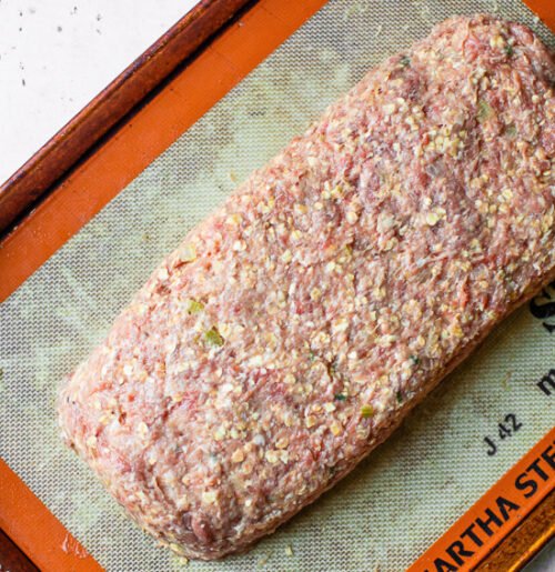 raw meatloaf ingredients