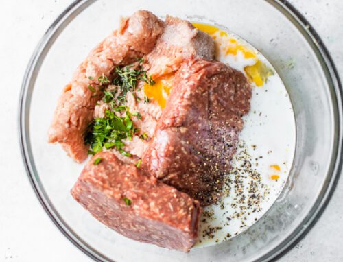 raw meatloaf ingredients