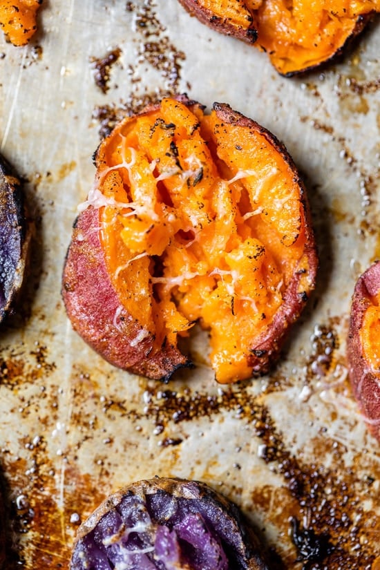 Smashed Sweet Potatoes