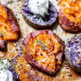 Smashed Sweet Potatoes