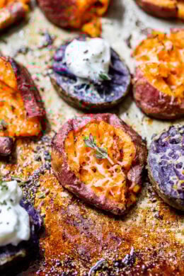 Smashed Sweet Potatoes