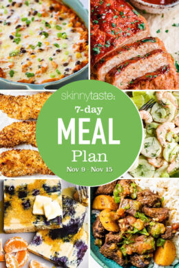 A free 7-day, flexible weight loss meal plan including breakfast, lunch and dinner and a shopping list. All recipes include calories and updated WW Smart Points.