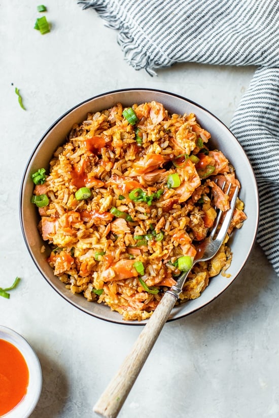 Salmon Fried Rice 