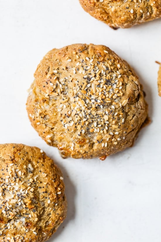 High Protein Oat Rolls with Everything Bagel Seasoning