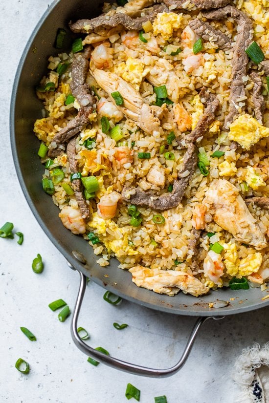 Fried Rice in a wok