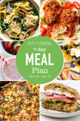 A free 7-day, flexible weight loss meal plan including breakfast, lunch and dinner and a shopping list. All recipes include calories and updated WW Smart Points.