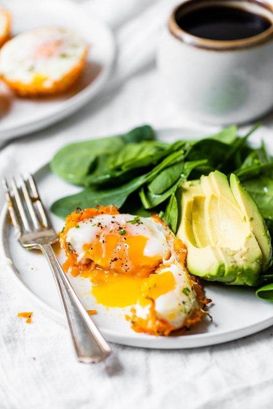 sweet potatoes and egg