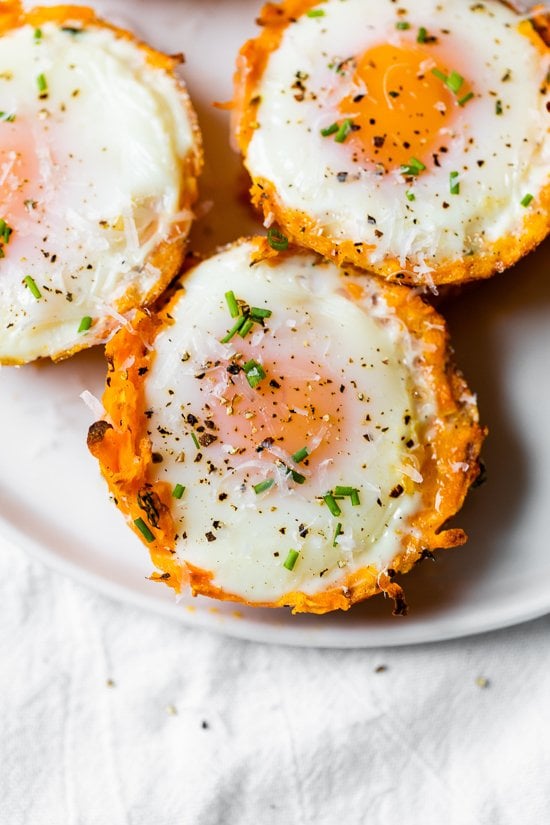 sweet potato egg nests