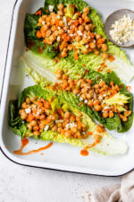 Buffalo Chickpea Lettuce Wraps