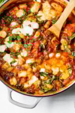 Cheesy Eggplant Gnocchi Caprese