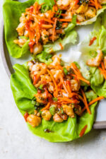 Shrimp Dumpling Lettuce Wraps
