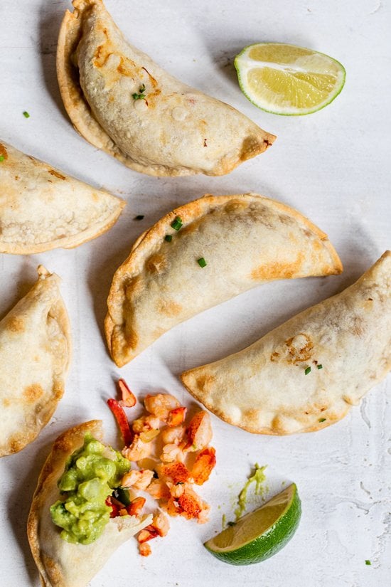 Air Fryer empanadas with lobster.