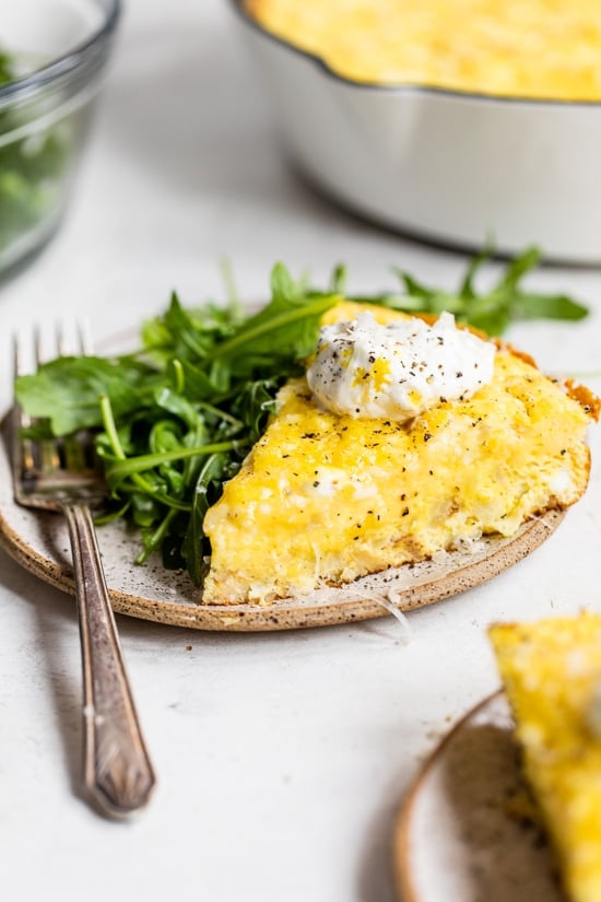 Cauliflower Frittata with Yogurt