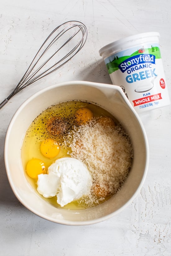 Fritatta with yogurt