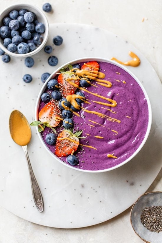 Protein PB & J Smoothie Bowl