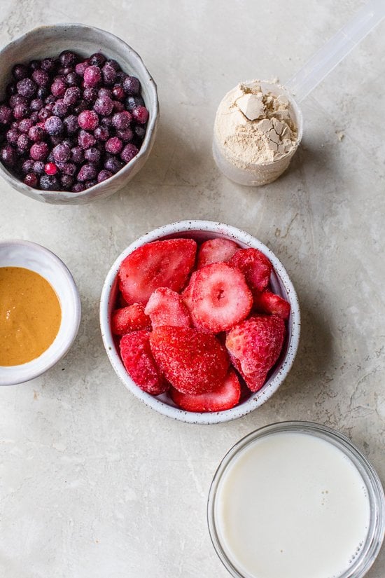 Protein PB & J Smoothie Bowl
