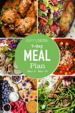 7 Day Healthy Meal Plan (March 8-14)