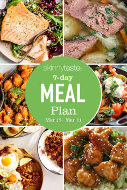 7 Day Healthy Meal Plan (March 15-21)