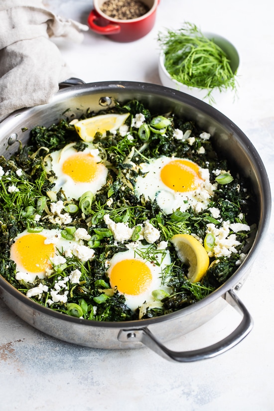 Spanakopita Baked Eggs