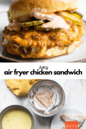 Air Fryer Chicken Sandwich