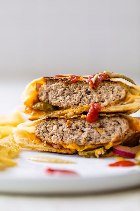 Turkey Cheeseburger Crunch Wrap