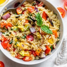 Grilled Vegetable Orzo Pasta Salad