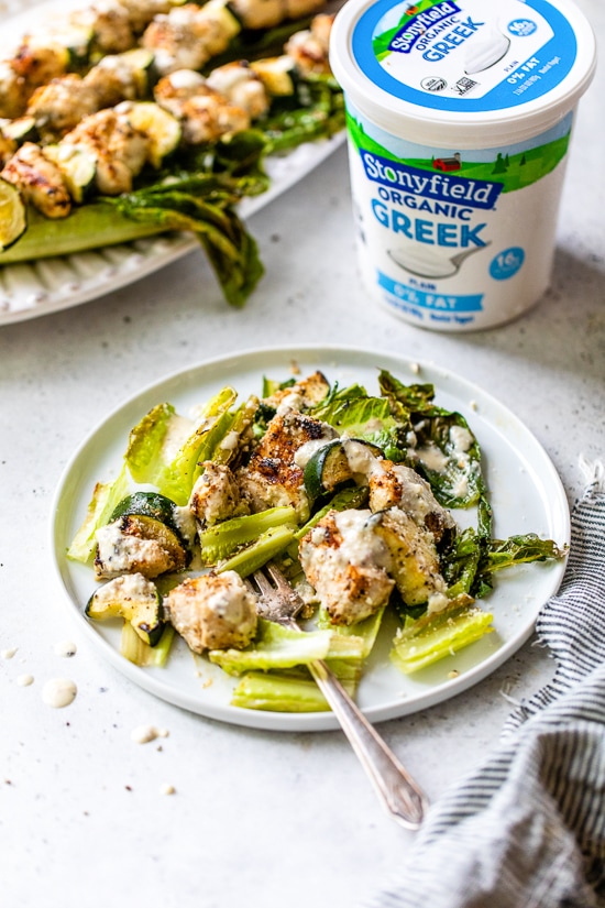 Grilled Chicken Caesar Skewers