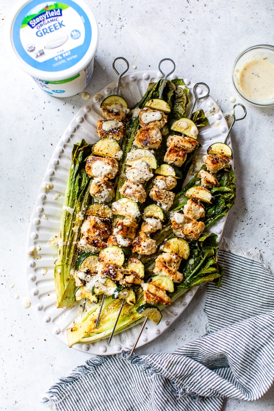 Grilled Chicken Caesar Skewers