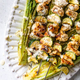 Grilled Chicken Caesar Skewers