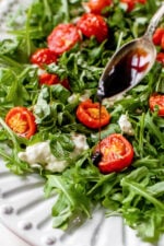 Air Fryer Burst Tomato Burrata Caprese Salad