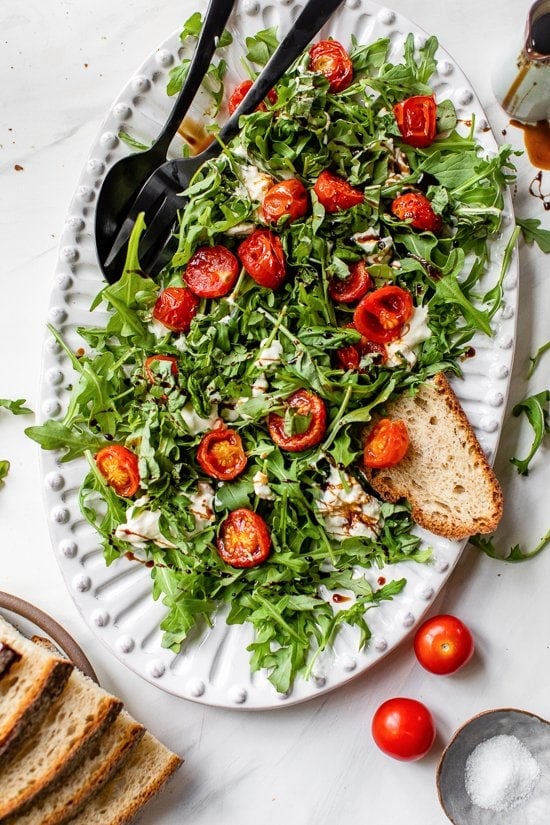 Burst Tomato Burrata Caprese Salad