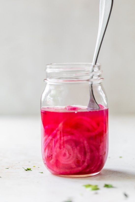 pickled red onions