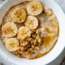 Banana Nut Protein Oatmeal