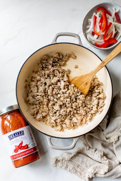 sausage with marinara