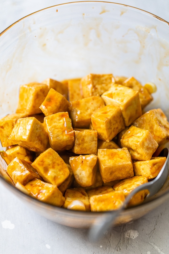 marinated tofu